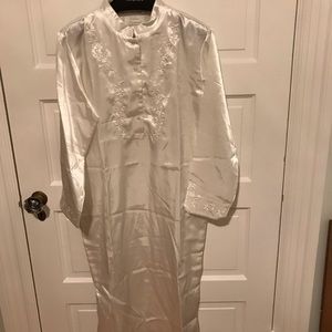 Willow Blossom Long Cotton Nightgown Lingerie cottagecore Bridal Size Small